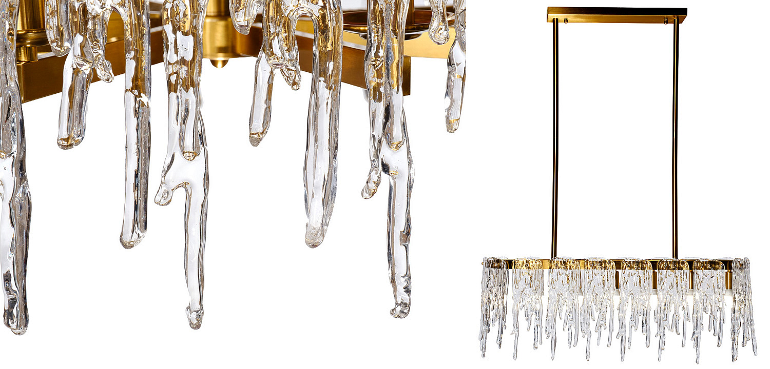 Люстра Cold Heart Line Gold Chandelier Люстра Cold Heart Line Gold Chandelier - Loft-Concept в Волгограде