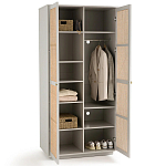 Шкаф с двумя дверцами из плетеного ротанга Tomio Wicker Furniture варинант исполнения - 4 | Loft Concept в Волгограде