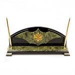 Настольный письменный набор из змеевика с гербом РФ Successful Leader варинант исполнения - 1 | Loft Concept в Волгограде