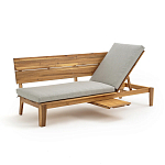 Садовый диван-трансофрмер Kate серый варинант исполнения - 7 | Loft Concept в Волгограде