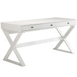 Письменный стол белый с 3-мя ящиками и крестообразным основанием Ymercte варинант исполнения - 1 | Loft Concept в Волгограде