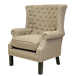 Кресло Charlie Armchair brown flax варинант исполнения - 3 | Loft Concept в Волгограде