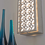 Бра прямоугольное в серебрянном цвете с ажурной решеткой Feiss варинант исполнения - 6 | Loft Concept в Волгограде