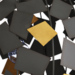 Люстра в форме сферы с декором из металлических квадратов Path to the Stars варинант исполнения - 1 | Loft Concept в Волгограде