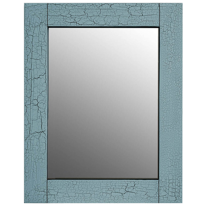 Зеркало Craquelure Finish blue Голубой Зеркало Craquelure Finish blue Голубой в Волгограде | Loft Concept