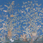 Обои ручная роспись Houghton Canton Blue варинант исполнения - 2 | Loft Concept в Волгограде