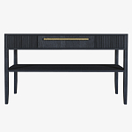 Дизайнерская Консоль с полкой и ящиком Primo Черный дуб варинант исполнения - 7 | Loft Concept в Волгограде