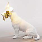 Настольная лампа в виде щенка Puppy White Table Lamp варинант исполнения - 4 | Loft Concept в Волгограде
