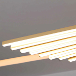 Люстра в виде распахнутых крыльев из тонких металлических планок Flight of Freedom варинант исполнения - 7 | Loft Concept в Волгограде