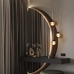 Подвесной светильник с рифлёным плафоном в форме шара Ripple Glow варинант исполнения - 5 | Loft Concept в Волгограде