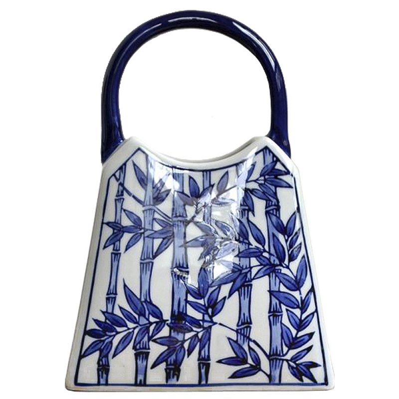 Ваза Ceramic Bag strip Темно-синий Ваза Ceramic Bag strip Темно-синий в Волгограде | Loft Concept