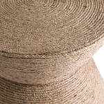 Приставной стол с отделкой из джута Juti D30 см варинант исполнения - 4 | Loft Concept в Волгограде