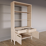 Стеллаж Primo с ящиками Светлый дуб  варинант исполнения - 7 | Loft Concept в Волгограде