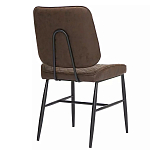 Стул с темно-коричневой обивкой из экокожи Benderson варинант исполнения - 3 | Loft Concept в Волгограде