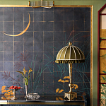 Обои ручная роспись Tsukimi Original colourway on gilded silk with antiquing варинант исполнения - 2 | Loft Concept в Волгограде