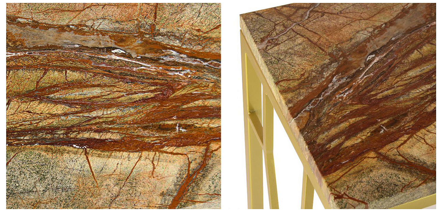 Консоль Rovigo Console коричневый мрамор Консоль Rovigo Console коричневый мрамор - Loft-Concept в Волгограде