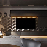 Гипсовая 3D панель с принтографией PM-107 варинант исполнения - 1 | Loft Concept в Волгограде