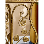 Столик приставной золотистый с орнаментом на столешнице Tanzania варинант исполнения - 6 | Loft Concept в Волгограде