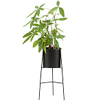 Кашпо из металла Elevated Planters черное варинант исполнения - 2 | Loft Concept в Волгограде