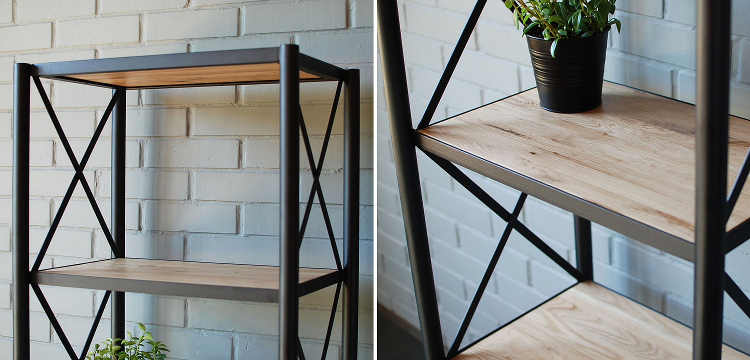 Стеллаж Pheobe Industrial Metal Rust Rack Стеллаж Pheobe Industrial Metal Rust Rack - Loft-Concept в Волгограде