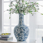Ваза с классическим узором шинуазри синего цвета Blue & White Ornament  варинант исполнения - 4 | Loft Concept в Волгограде
