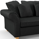 Мебельная ткань Шенилл черный цвет 138 см T4-35 варинант исполнения - 7 | Loft Concept в Волгограде