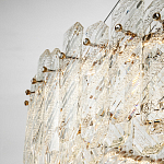 Круглая люстра с декором из рельефного стекла Cassian Relief Glass Chandelier 80 варинант исполнения - 4 | Loft Concept в Волгограде