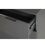 Комод цвета графит с 3-мя ящиками Strict Lines  варинант исполнения - 6 | Loft Concept в Волгограде