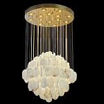 Люстра с овальными подвесками из натурального камня Spatial Composition варинант исполнения - 6 | Loft Concept в Волгограде
