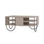 Стол журнальный прямоугольной формы с 2-мя полками бежево-серого цвета NORFOLK LIGHT MOCHA варинант исполнения - 1 | Loft Concept в Волгограде