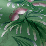 Обои ручная роспись Silk Tree Colourway SC-92 on Emerald Green dyed silk варинант исполнения - 3 | Loft Concept в Волгограде