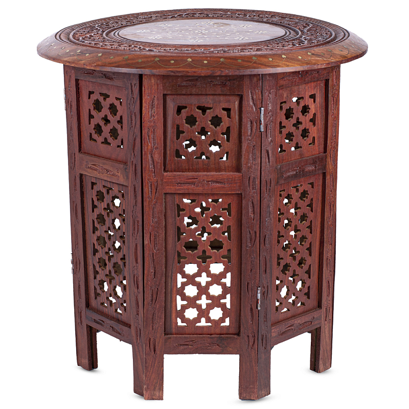 Столик Indian inlay Table Коричневый Столик Indian inlay Table Коричневый в Волгограде | Loft Concept