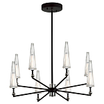 Люстра с прозрачными плафонами из стекла Umbrella варинант исполнения - 2 | Loft Concept в Волгограде