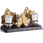 Подсвечник Cozy Light с декором кленовыми листьями варинант исполнения - 1 | Loft Concept в Волгограде