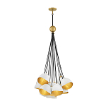 Люстра с 15-ю белыми  плафонами с золотой внутренней поверхностью Hinkley варинант исполнения - 2 | Loft Concept в Волгограде