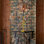 Обои ручная роспись Braganza Standard colourway on dyed paper варинант исполнения - 3 | Loft Concept в Волгограде