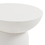 Приставной столик белого цвета Tori варинант исполнения - 3 | Loft Concept в Волгограде