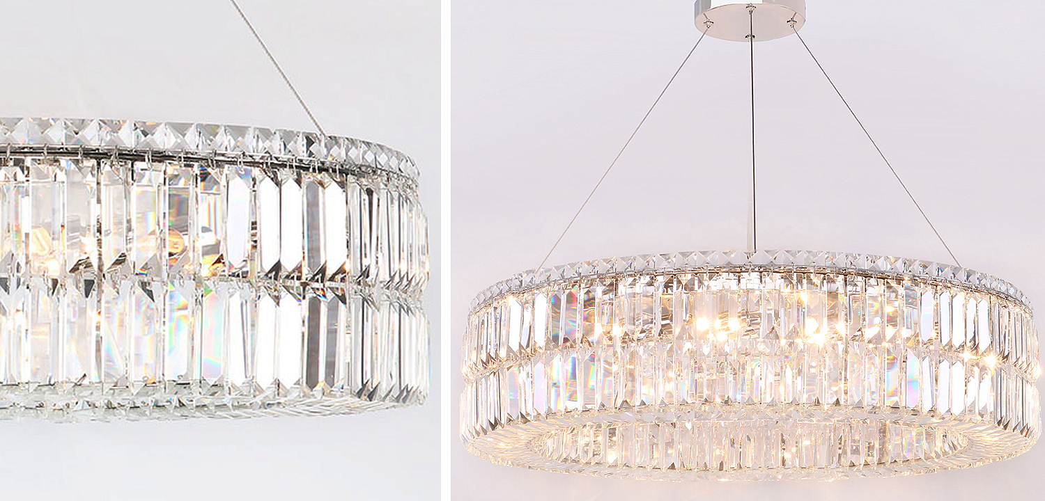 Люстра Darleen Crystal Nickel Chandelier 17 Люстра Darleen Crystal Nickel Chandelier 17 - Loft-Concept в Волгограде