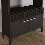 Стеллаж Primo с ящиками Темный орех варинант исполнения - 3 | Loft Concept в Волгограде