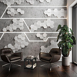 Гипсовая 3D Панель M-47 варинант исполнения - 2 | Loft Concept в Волгограде