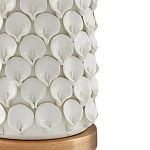 Настольная лампа покрытая лепестками белых цветов Fancy Calla Lily варинант исполнения - 1 | Loft Concept в Волгограде