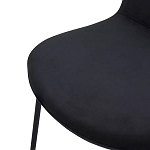 Стул черный с обивкой из велюра Black Archie Chair варинант исполнения - 5 | Loft Concept в Волгограде