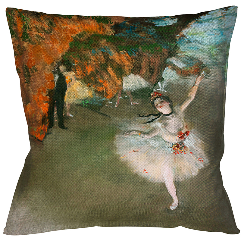 Подушка декоративная с цветным принтом Star of Impressionism Мульти Бежевый Подушка декоративная с цветным принтом Star of Impressionism Мульти Бежевый в Волгограде | Loft Concept