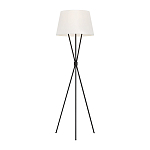 Торшер на трех тонких перекрещенных ножках с белым конусным абажуром из льна Feiss варинант исполнения - 1 | Loft Concept в Волгограде