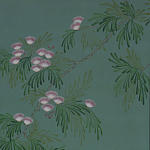 Обои ручная роспись Silk Tree Blossom on Sung Green Williamsburg варинант исполнения - 1 | Loft Concept в Волгограде