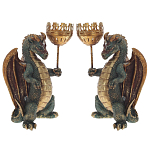 Подсвечник в виде дракона Dragon candlestick L or R варинант исполнения - 3 | Loft Concept в Волгограде
