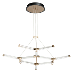 Люстра с геометрической конструкцией из вытянутых цилиндрических плафонов Hex Scaffold  варинант исполнения - 2 | Loft Concept в Волгограде