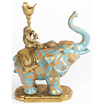 Фарфоровый подсвечник Слон с эмоцией Fluens варинант исполнения - 2 | Loft Concept в Волгограде