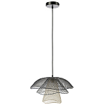 Подвесной светильник Black Grey Mesh Lampshade Hanging Lamp варинант исполнения - 2 | Loft Concept в Волгограде