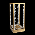 Настольная лампа прямоугольная с декоративными элементами в виде кристаллов Smooth Shine варинант исполнения - 2 | Loft Concept в Волгограде